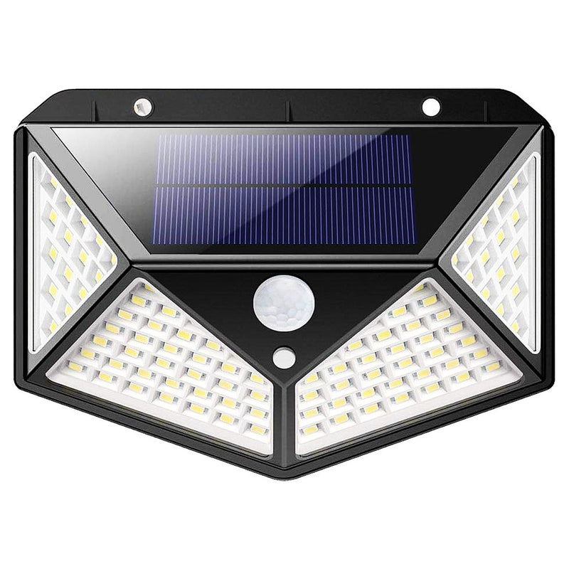 2 Luminária Solar 100 Led Com Sensor