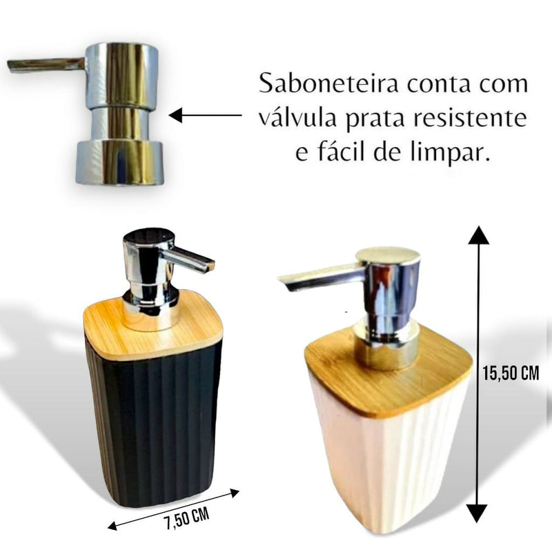 Kit de Acessórios de Banheiro Luxo - 4 Peças