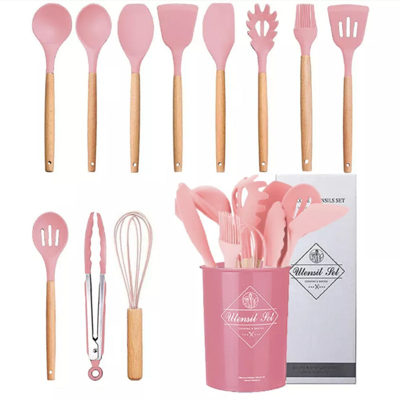 Kit C/12 Peças de Silicone Para Cozinha