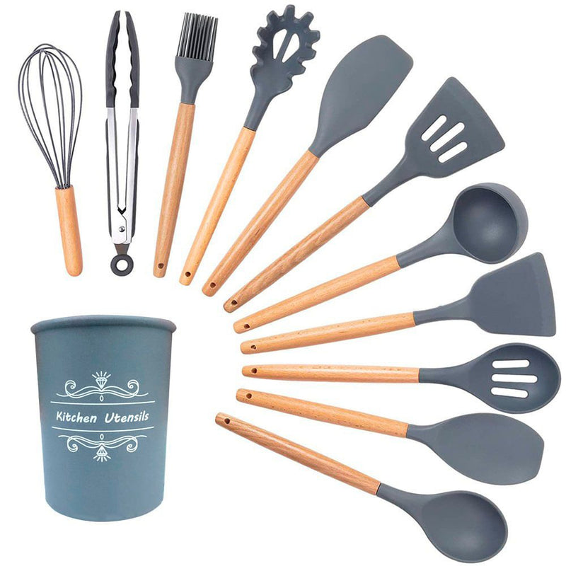 Kit C/12 Peças de Silicone Para Cozinha