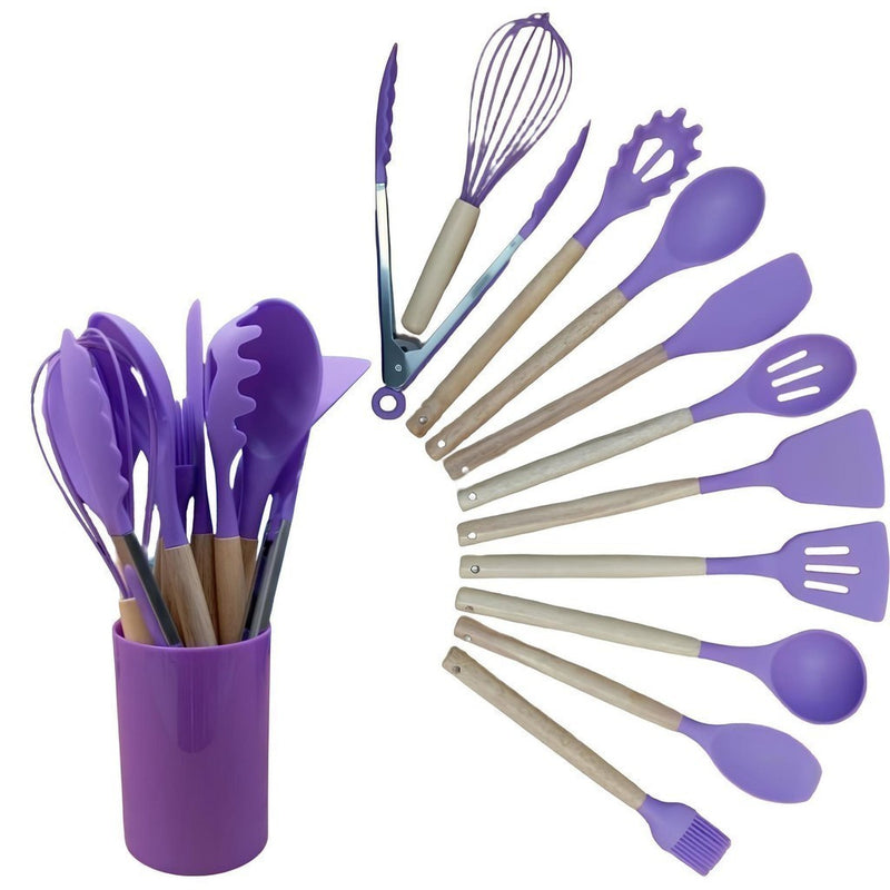 Kit C/12 Peças de Silicone Para Cozinha