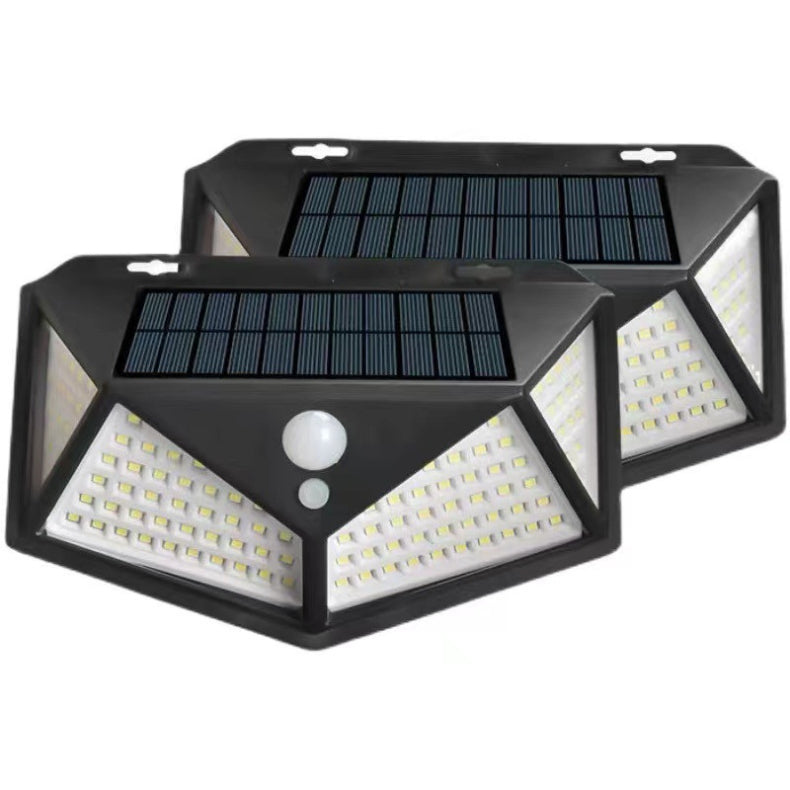 2 Luminária Solar 100 Led Com Sensor