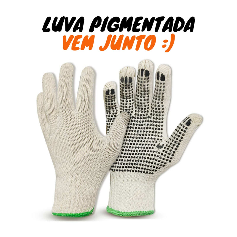 Kit Luva e Tesoura de Poda Para Jardinagem