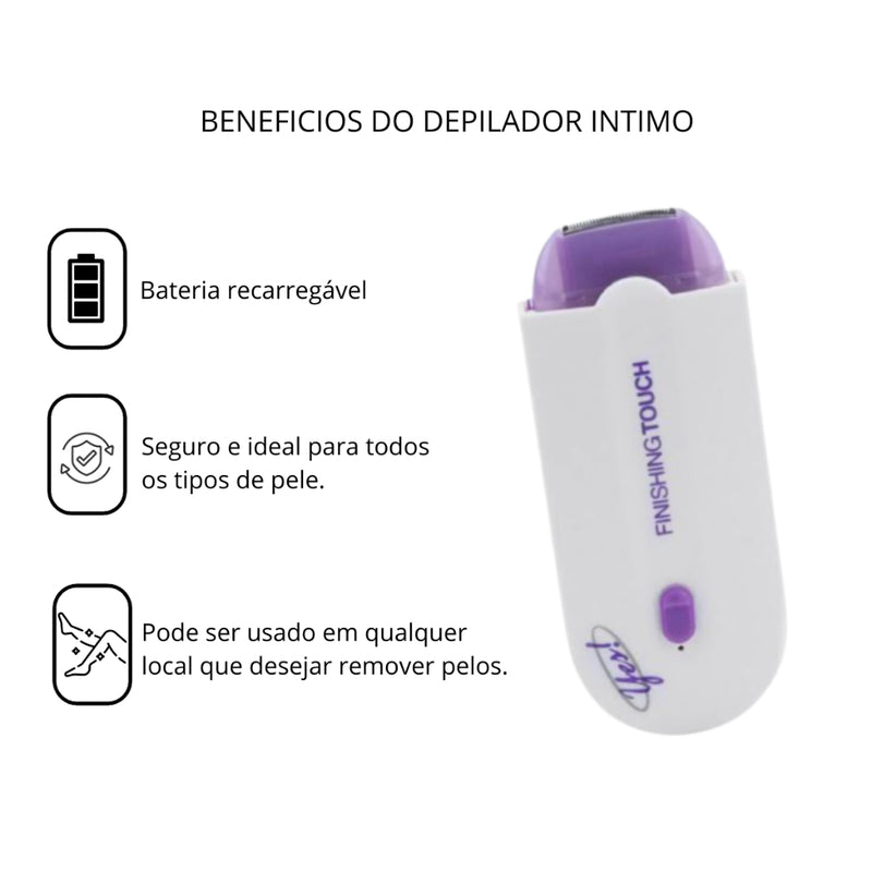 Depilador Facial e Corporal Recarregável